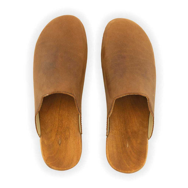 [Tabacco] Emma Damen Clog, farbe: tabacco alias braun_clogs damen mit biegsamer nachhaltiger weidenholzsohle, holzclogs woody, woody schuhe, woody shoes, handgemachte holzschuhe aus österreich, kärnten