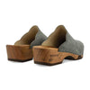 [Bleir] Emma Hoamatgfühl Damen Clog, farbe: jeans (grau)_clogs damen mit biegsamer nachhaltiger weidenholzsohle, holzclogs woody, woody schuhe, woody shoes, handgemachte holzschuhe aus österreich, kärnten