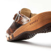 [Natur Fell] Erika Fell Damen Clog von woody, farbe: fell natur (tricolore rinderfell)