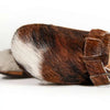 [Natur Fell] erika fell damen clog von woody, farbe: fell natur (tricolore rinderfell)