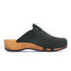 [Nero] Erika Damen Clog, farbe: nero alias schwarz_clogs damen mit biegsamer nachhaltiger weidenholzsohle, holzclogs woody, woody schuhe, woody shoes, handgemachte holzschuhe aus österreich, kärnten