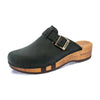 [Nero] Erika Damen Clog, farbe: nero alias schwarz_clogs damen mit biegsamer nachhaltiger weidenholzsohle, holzclogs woody, woody schuhe, woody shoes, handgemachte holzschuhe aus österreich, kärnten