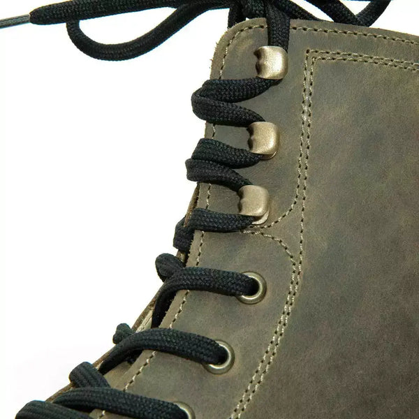 [Olivia] Paul Herren Clog Stiefel mit biegsamer Sohle aus nachhaltigem Weidenholz, Farbe: olivia (olivgrün)