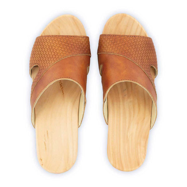 [Safor] Fiona Damen Clog, farbe: safor (braun), pantoletten clogs damen mit biegsamer nachhaltiger Holzsohle,holzclogs woody, woody schuhe, woody shoes, handgemachte holzschuhe aus österreich, kärnten