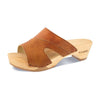 [Safor] Fiona Damen Clog, farbe: safor (braun), pantoletten clogs damen mit biegsamer nachhaltiger Holzsohle,holzclogs woody, woody schuhe, woody shoes, handgemachte holzschuhe aus österreich, kärnten