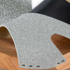 [Schwarz-Silber Glitzer] Fiona Damen Clog Pantolette – elegant, mit biegsamer Sohle – Farbe: Schwarz-Silber Glitzernd