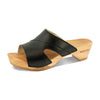 [Schwarz] Fiona Damen Clog, farbe: schwarz, pantoletten clogs damen mit biegsamer nachhaltiger Holzsohle,holzclogs woody, woody schuhe, woody shoes, handgemachte holzschuhe aus österreich, kärnten
