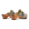 [Jeans] Florentina Damen Clog, farbe: jeans (grau), clogs damen mit biegsamer nachhaltiger Holzsohle,holzclogs woody, woody schuhe, woody shoes, handgemachte holzschuhe aus österreich, kärnten
