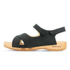 [Nero] Gloria Damen Clog Sandale mit biegsamer nachhaltiger holzsohle, farbe: nero (schwarz), holzclogs woody, woody schuhe, woody shoes, handgemachte holzschuhe aus österreich, kärnten