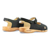 [Nero] Gloria Damen Clog Sandale mit biegsamer nachhaltiger holzsohle, farbe: nero (schwarz), holzclogs woody, woody schuhe, woody shoes, handgemachte holzschuhe aus österreich, kärnten