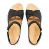 [Nero] Gloria Damen Clog Sandale mit biegsamer nachhaltiger holzsohle, farbe: nero (schwarz), holzclogs woody, woody schuhe, woody shoes, handgemachte holzschuhe aus österreich, kärnten