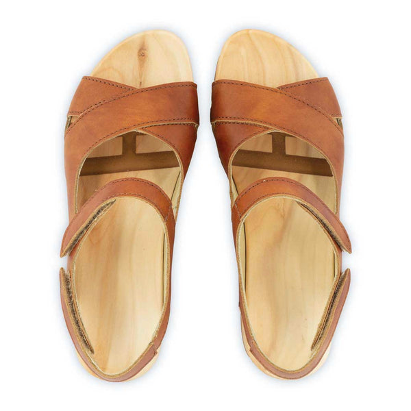 [Safor] Gloria Damen Clog Sandale mit biegsamer nachhaltiger holzsohle, farbe: safor, holzclogs woody, woody schuhe, woody shoes, handgemachte holzschuhe aus österreich, kärnten