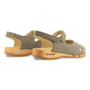 [Sand] Gloria Damen Clog Sandale mit biegsamer nachhaltiger holzsohle, farbe: sand (warm_grey), holzclogs woody, woody schuhe, woody shoes, handgemachte holzschuhe aus österreich, kärnten