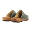 [Bleir] Harry Herren Clogs mit biegsamer nachhaltiger holzsohle, farbe: bleir (grau), holzclogs woody, woody schuhe, woody shoes, handgemachte holzschuhe aus österreich, kärnten