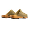 [Olivia] Harry Herren Clogs mit biegsamer nachhaltiger holzsohle, farbe: olivia (olivgrün), holzclogs woody, woody schuhe, woody shoes, handgemachte holzschuhe aus österreich, kärnten