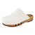 Harry weiss Clogs Herren. Herrenclog, Holzschuhe flexible, biegsame Holzsohle. Krankenschwester Schuhe, OP Schuhe, Arzt Schuhe, OP Clogs. Holzschuhe, Holzclogs, Clogs in weiß. Farbe Weiss