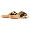 [Fell Kombi] Heidi Fell Damen Clog Pantolette mit biegsamer nachhaltiger holzsohle, farbe: fell kombi (kuh-print-design), holzclogs woody, woody schuhe, woody shoes, handgemachte holzschuhe aus österreich, kärnten