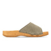 [Sand] Heidi Damen Clog Pantolette mit biegsamer nachhaltiger holzsohle, farbe: sand, holzclogs woody, woody schuhe, woody shoes, handgemachte holzschuhe aus österreich, kärnten