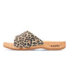 [Wildcat] Heidi Damen Clog Pantolette mit biegsamer nachhaltiger holzsohle, farbe: wildcat (leopard-print), holzclogs woody, woody schuhe, woody shoes, handgemachte holzschuhe aus österreich, kärnten