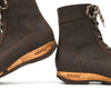 [Caffe] Heike Damen Clog Stiefelette, clog lammfell gefütterter clog stiefel damen mit biegsamer nachhaltiger holzsohle, farbe: nero  (schwarz), holzclogs woody, woody schuhe, woody shoes, handgemachte holzschuhe aus österreich, kärnten