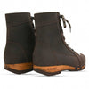 [Caffe] Heike Damen Clog Stiefelette, clog lammfell gefütterter clog stiefel damen mit biegsamer nachhaltiger holzsohle, farbe: nero  (schwarz), holzclogs woody, woody schuhe, woody shoes, handgemachte holzschuhe aus österreich, kärnten