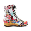 [Kaiser Franz Joseph] Heike Damen Clog Stiefelette, clog lammfell gefütterter clog stiefel damen mit biegsamer nachhaltiger holzsohle, farbe: kaiser franz joseph (multicolor), holzclogs woody, woody schuhe, woody shoes, handgemachte holzschuhe aus österreich, kärnten