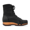 [Nero] Heike Damen Clog Stiefelette, clog lammfell gefütterter clog stiefel damen mit biegsamer nachhaltiger holzsohle, farbe: nero  (schwarz), holzclogs woody, woody schuhe, woody shoes, handgemachte holzschuhe aus österreich, kärnten