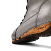 [Titan] Heike Damen Clog Stiefelette, clog lammfell gefütterter clog stiefel damen mit biegsamer nachhaltiger holzsohle, farbe: titan, holzclogs woody, woody schuhe, woody shoes, handgemachte holzschuhe aus österreich, kärnten