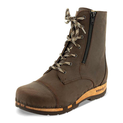 [Caffe] Herta Damen Clog Stiefelette, woody holzschuhe stiefelette. ankle boots gefüttert, damenstiefel, damenclogs mit holzsohle. holzclogs, clogs damen knöchel stiefel, damen clogs leder. ankleboots holz schuhe, holzclog, holzschuhe winterstiefel bestellen.