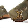 [Oliva] Hubertus Herren Clog mit Stick, biegsame nachhaltige holzsohle, farbe: oliva, holzclogs woody, woody schuhe, woody shoes, handgemachte holzschuhe aus österreich, kärnten