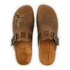[Tabacco] Hubertus Herren Clog mit Stick, biegsame nachhaltige holzsohle, farbe: tabacco (braun), holzclogs woody, woody schuhe, woody shoes, handgemachte holzschuhe aus österreich, kärnten
