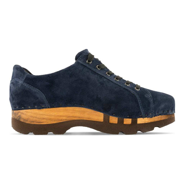 [Navy] Jack Herren Clog Sneaker mit biegsamer nachhaltiger holzsohle, holzclogs woody, woody schuhe, woody shoes, handgemachte holzschuhe aus österreich, kärnten,  farbe: navi (blau)