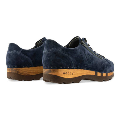 [Navy] Jack Herren Clog Sneaker mit biegsamer nachhaltiger holzsohle, holzclogs woody, woody schuhe, woody shoes, handgemachte holzschuhe aus österreich, kärnten,farbe: navi (blau)
