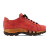 [Rosso] Jack Herren Clog Sneaker mit biegsamer nachhaltiger holzsohle, farbe: rosso (glattleder rot), holzclogs woody, woody schuhe, woody shoes, handgemachte holzschuhe aus österreich, kärnten
