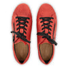 [Rosso] Jack Herren Clog Sneaker mit biegsamer nachhaltiger holzsohle, farbe: rosso (glattleder rot), holzclogs woody, woody schuhe, woody shoes, handgemachte holzschuhe aus österreich, kärnten
