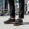 [Nero-Schwarz] Jack Herren Clog Sneaker mit biegsamer nachhaltiger holzsohle, farbe: nero-schwar (nappa-glattleder), holzclogs woody, woody schuhe, woody shoes, handgemachte holzschuhe aus österreich, kärnten