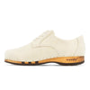[Creme] Jan Herren Clog Halbschuh, Herren Clogs Sneaker, Herrenclog Sneaker woody, Holzschuh, Holz Clog, Holzsohle. biegsame flexible Holzsohle, Farbe: Creme
