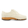 [Creme] Jan Herren Clog Halbschuh, Herren Clogs Sneaker, Herrenclog Sneaker woody, Holzschuh, Holz Clog, Holzsohle. biegsame flexible Holzsohle, Farbe: Creme