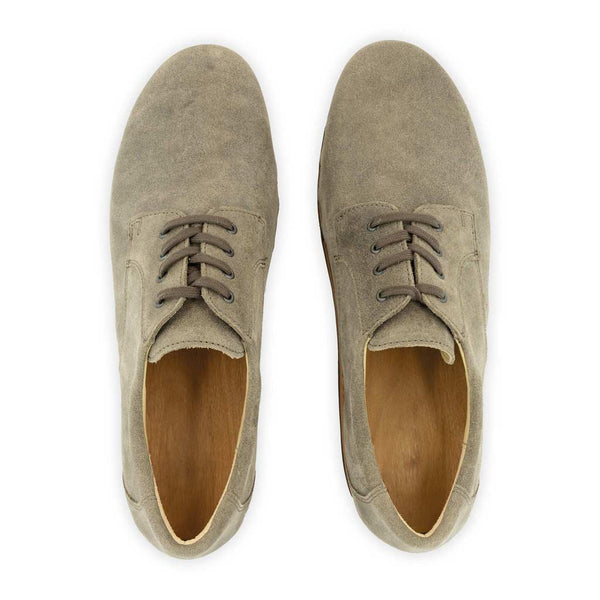 [Sand] Jan Herren Clog Halbschuh, Herren Clogs Sneaker, Herrenclog Sneaker woody, Holzschuh, Holz Clog, Holzsohle. biegsame flexible Holzsohle, Farbe: Sand