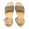 [Sand] Jana Damen Clog Sandale mit biegsamer nachhaltiger holzsohle, farbe: sand-warm_grey, holzclogs woody, woody schuhe, woody shoes, handgemachte holzschuhe aus österreich, kärnten