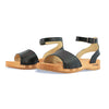 [Schwarz] Jana Damen Clog Sandale mit biegsamer nachhaltiger holzsohle, farbe: schwarz, holzclogs woody, woody schuhe, woody shoes, handgemachte holzschuhe aus österreich, kärnten