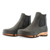[Grigio] Jutta Damen Clog Stiefelette mit biegsamer nachhaltiger holzsohle, farbe: grigio, der bestseller, holzclogs woody, woody schuhe, woody shoes, handgemachte holzschuhe aus österreich, kärnten