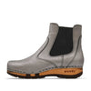 [Titan] Jutta Damen Clog Stiefelette mit biegsamer nachhaltiger holzsohle, farbe: titan, der bestseller, holzclogs woody, woody schuhe, woody shoes, handgemachte holzschuhe aus österreich, kärnten