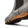 [Titan] Jutta Damen Clog Stiefelette mit biegsamer nachhaltiger holzsohle, farbe: titan, der bestseller, holzclogs woody, woody schuhe, woody shoes, handgemachte holzschuhe aus österreich, kärnten