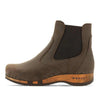 [Caffe] Jutta Damen Clog Stiefelette mit biegsamer nachhaltiger holzsohle, farbe: caffe (braun), der bestseller, holzclogs woody, woody schuhe, woody shoes, handgemachte holzschuhe aus österreich, kärnten