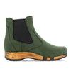 [Forest] Jutta Damen Clog Stiefelette mit biegsamer nachhaltiger holzsohle, farbe: forest (gruen), der bestseller, holzclogs woody, woody schuhe, woody shoes, handgemachte holzschuhe aus österreich, kärnten