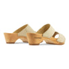 [Creme] Kate Damen Clog Pantolette, farbe: creme_clogs pantoletten damen mit biegsamer nachhaltiger weidenholzsohle, holzclogs woody, woody schuhe, woody shoes, handgemachte holzschuhe aus österreich, kärnten