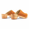 [Papaya] Katharina Damen Clog mit biegsamer nachhaltiger holzsohle, farbe: papaya (orange), holzclogs woody, woody schuhe, woody shoes, handgemachte holzschuhe aus österreich, kärnten