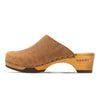 [Tabacco] Katharina Damen Clog mit biegsamer nachhaltiger holzsohle, farbe: tabacco-braun, holzclogs woody, woody schuhe, woody shoes, handgemachte holzschuhe aus österreich, kärnten