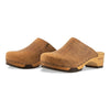 [Tabacco] Katharina Damen Clog mit biegsamer nachhaltiger holzsohle, farbe: tabacco-braun, holzclogs woody, woody schuhe, woody shoes, handgemachte holzschuhe aus österreich, kärnten